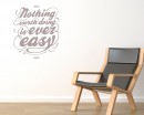 Nothing Worth Doing Quotes Wall Decal Motivational Vinyl Art Stickers